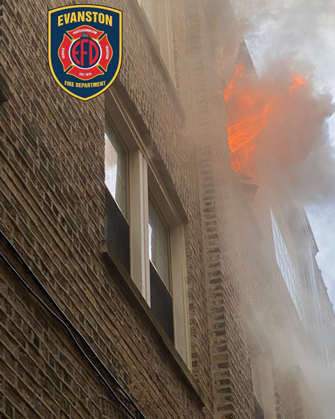 #firescenes.net; #EvanstonFD; #fire; #flames;