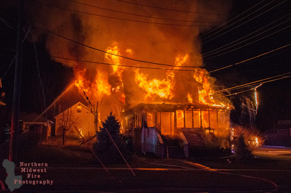 #firescenes.net; #TylerTobolt; #housefire; #flames; #engulfed; #CrystalLakeFD;