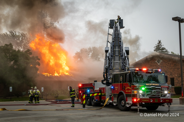 #firescenes.net; #DanielHynd; #Velocity; #churchfire; #flames; #WestmontFD; #FireTruck; #Pierce; #Ascendant; #Flames.