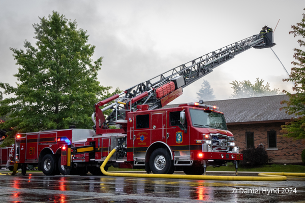 #firescenes.net; #DanielHynd; #churchfire; #Lisle-WoodridgeFPD; #FireTruck; #Pierce; #Ascendant; #Velocity;