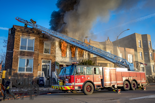 #chicagoareafire.com; #Chi-TownFirePhotos; #ChicagoFD; #firescene; #Flames; #FireTruck; #EONE; ;