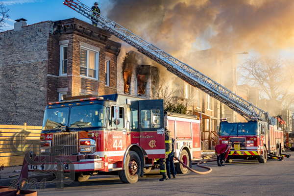 #chicagoareafire.com; #Chi-TownFirePhotos; #ChicagoFD; #firescene; #Flames; #FireTruck; #EONE; ;